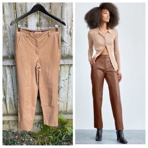 Aritzia Babaton Command Pant Straight Vegan Leather faux leather 4